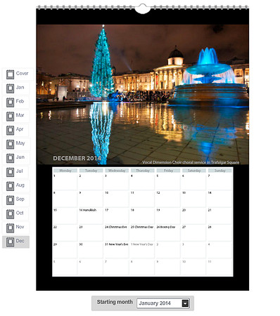 2014 Calendar - 12 December