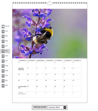 2014 Calendar - 05 May