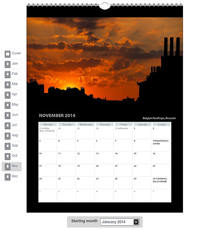2014 Calendar - 11 November